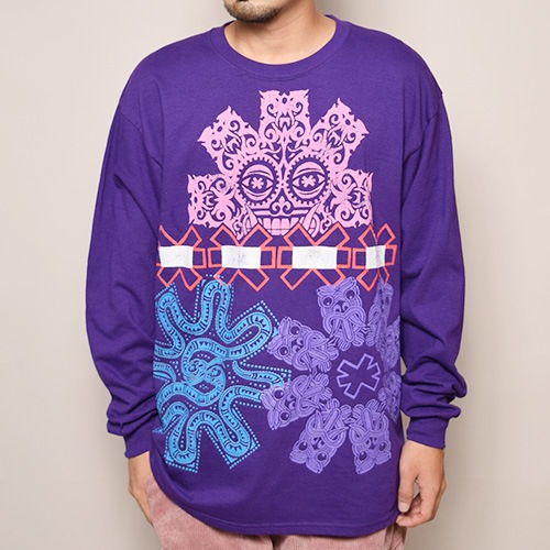 Bow Wow/Multi L/S T-Shirt（バウワウ ロングTシャツ）パープル [a 