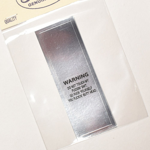 Sunrise Cycles��US/Warning Handlebar Sticker�ʥ���饤����������ߥ��� ���ƥå����˥������� [a-3862]