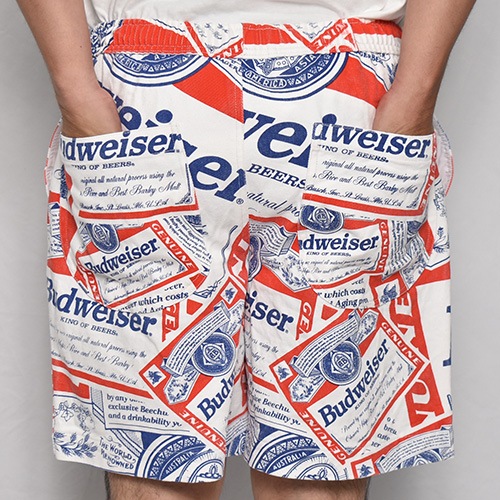 Budweiser/Allover Printed Easy Short Pants（バドワイザー