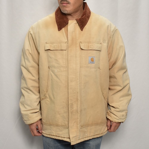��Carhartt/Duck Traditional Coat(�����ϡ��� �ȥ�ǥ�����ʥ륳����)�����ϡ��ȥ֥饦��/������2XL���� [y-0841]