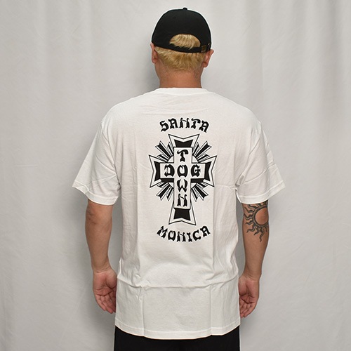 Dogtown/Cross Logo×Santa Monica S/S T-Shirt（ドッグタウン Tシャツ