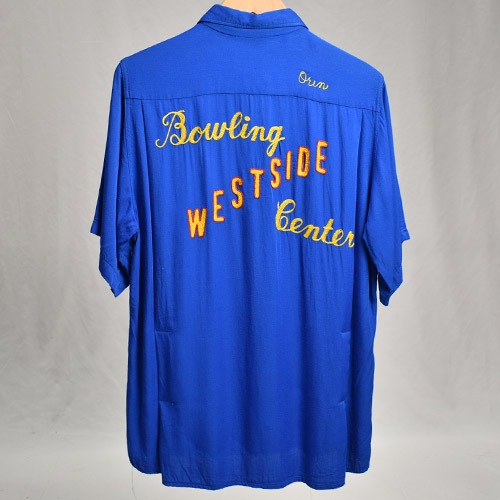 Vintage Bowling S/S Shirtʥܡ󥰥ġ˥֥롼/M [z-9165]