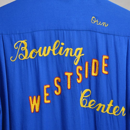 Vintage Bowling S/S Shirtʥܡ󥰥ġ˥֥롼/M [z-9165]