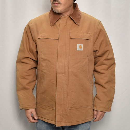 ��Carhartt/Duck Traditional Coat(�����ϡ��� �ȥ�ǥ�����ʥ륳����)�����ϡ��ȥ֥饦��/������42 [y-0842]