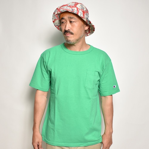 ソリッドポケットTシャツ グリーン 38サイズ 5.6オンス ヘビーウェイトポケットTシャツ Printstar（プリント