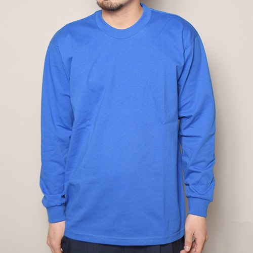 Pro Club/L/S Heavy Weight Solid T-Shirt�ʥץ������ T����ġ˥֥롼 [a-3606]