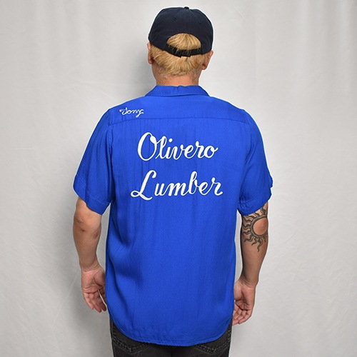 Vintage Bowling S/S Shirtʥܡ󥰥ġ˥֥롼/M [z-9166]