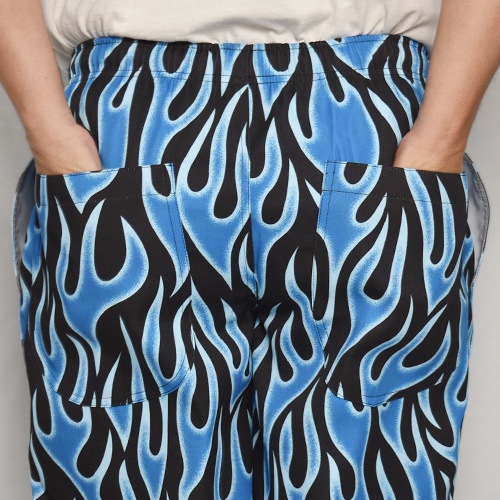 Multi Flames Easy Pants�ʥե졼�ॹ���������ѥ�ġ˥֥롼�ߥ֥�å� [a-8161]