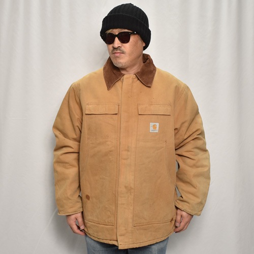 ��Carhartt/Duck Traditional Coat(�����ϡ��� �ȥ�ǥ�����ʥ륳����)�����ϡ��ȥ֥饦��/������XL���� [y-0843]