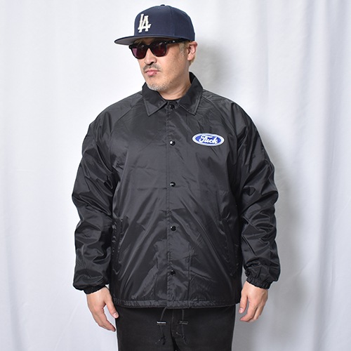 Fuck Logo Nylon Coach Jacket�ʥե��å����� �ʥ����󥳡������㥱�åȡ˥֥�å� [a-8411]