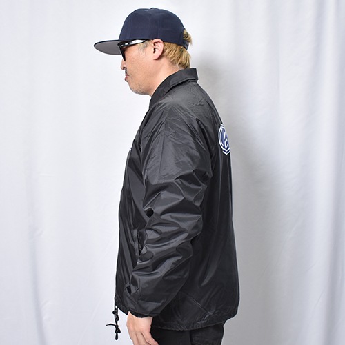 Fuck Logo Nylon Coach Jacket�ʥե��å����� �ʥ����󥳡������㥱�åȡ˥֥�å� [a-8411]
