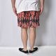Skull Flames Printed Easy Short Pants�ʥ�����ե졼�ॹ�����������硼�ġ˥�å� [a-8617]
