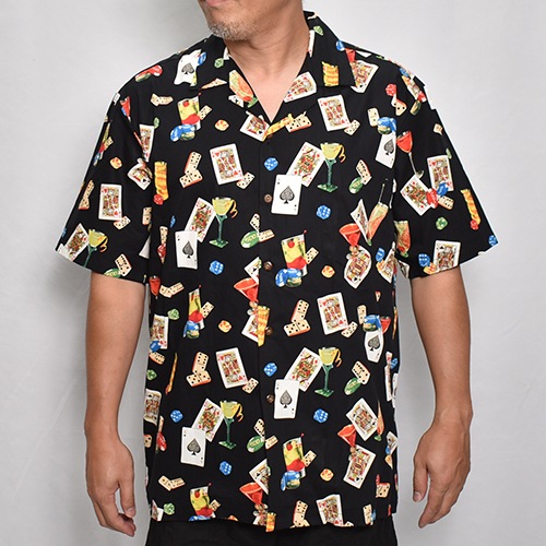 Pacific Legend/Cards & Dice Hawaiian S/S Shirtʥѥեå쥸 ϥ磻󥷥ġ˥֥å [a-7570]