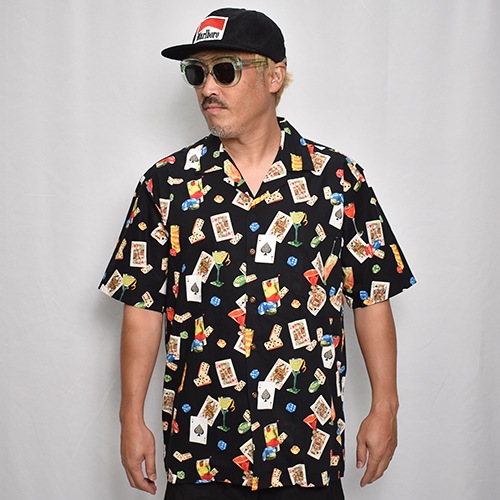 Pacific Legend/Cards & Dice Hawaiian S/S Shirtʥѥեå쥸 ϥ磻󥷥ġ˥֥å [a-7570]