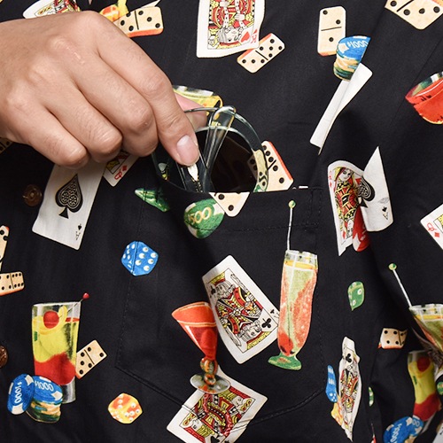 Pacific Legend/Cards & Dice Hawaiian S/S Shirtʥѥեå쥸 ϥ磻󥷥ġ˥֥å [a-7570]