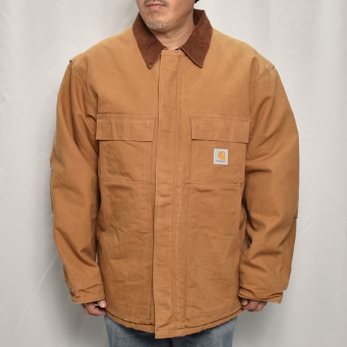 ��Carhartt/Duck Traditional Coat(�����ϡ��� �ȥ�ǥ�����ʥ륳����)�����ϡ��ȥ֥饦��/������46 [y-0844]