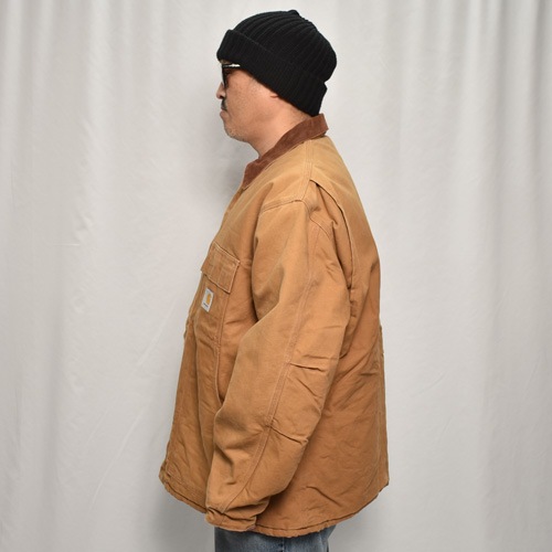 ��Carhartt/Duck Traditional Coat(�����ϡ��� �ȥ�ǥ�����ʥ륳����)�����ϡ��ȥ֥饦��/������46 [y-0844]