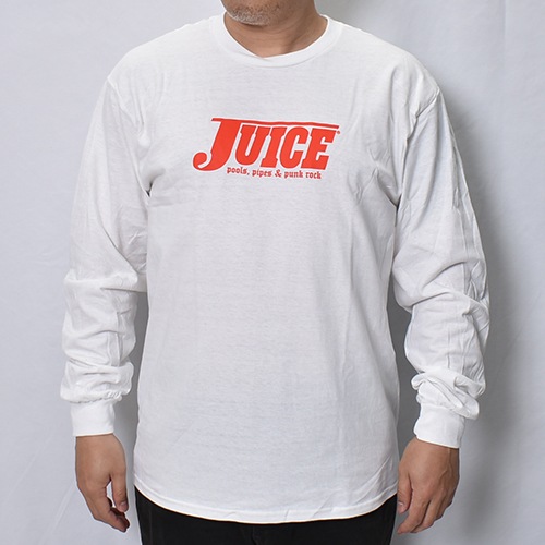 Juice Magazine/Logo L/S T-Shirt�ʥ��塼���ޥ����� T����ġ˥ۥ磻�� [a-8462]
