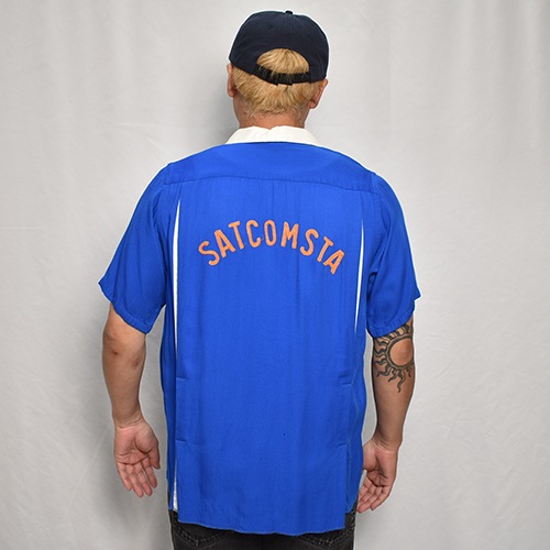 Vintage Bowling S/S Shirtʥܡ󥰥ġ˥֥롼/M [z-9168]