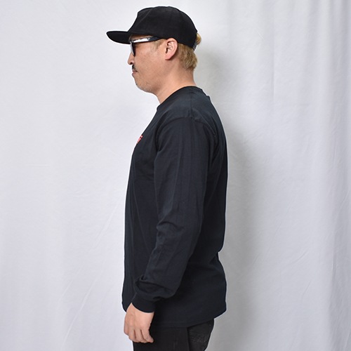 Juice Magazine/Logo L/S T-Shirt�ʥ��塼���ޥ����� T����ġ˥֥�å� [a-8463]