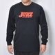 Juice Magazine/Logo L/S T-Shirt�ʥ��塼���ޥ����� T����ġ˥֥�å� [a-8463]