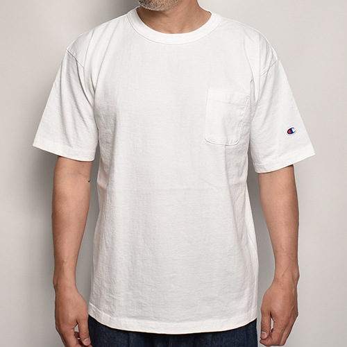 Champion/T1011 S/S Pocket T-Shirt�ʥ����ԥ��� �ݥ��å�T����ġ˥ۥ磻�� [a-4978]