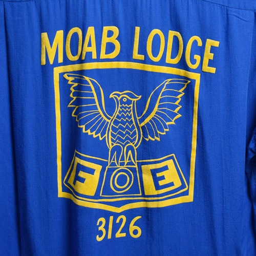 ��Vintage Bowling S/S Shirt�ʥܡ���󥰥���ġ˥֥롼/������M [z-9169]