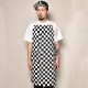 Checkerboard Apron�ʥ����å����ܡ��ɥ��ץ���˥ۥ磻�ȡߥ֥�å� [a-3751]