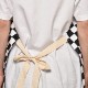 Checkerboard Apron�ʥ����å����ܡ��ɥ��ץ���˥ۥ磻�ȡߥ֥�å� [a-3751]