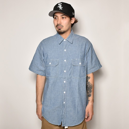S/S Vintage Chambray Shirts（S/S シャンブレーシャツ）ブルー/サイズ
