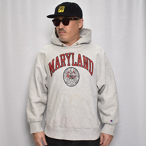 ��Champion/80's Vintage Reverse Weave Pullover Hoodie�ʥ����ԥ��� ��С����������֥ѡ������˥��å��奰�졼/������L [y-0957]