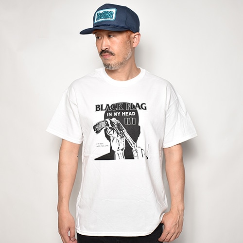 Black Flag/In My Head S/S T-Shirt�ʥ֥�å��ե�å� ���ե������T����ġ˥ۥ磻�� [a-4776]