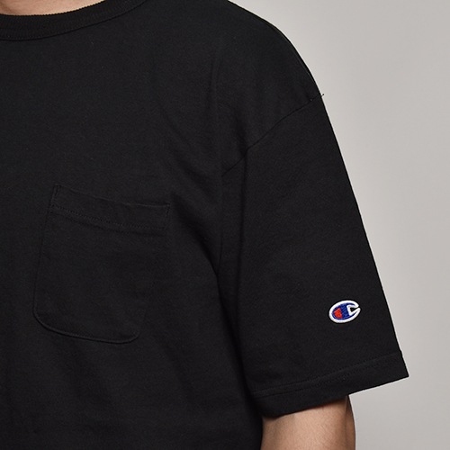 Champion/T1011 S/S Pocket T-Shirt�ʥ����ԥ��� �ݥ��å�T����ġ˥֥�å� [a-4979]