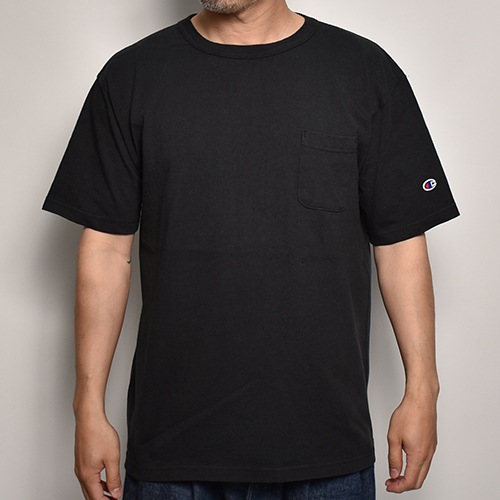Champion/T1011 S/S Pocket T-Shirt�ʥ����ԥ��� �ݥ��å�T����ġ˥֥�å� [a-4979]