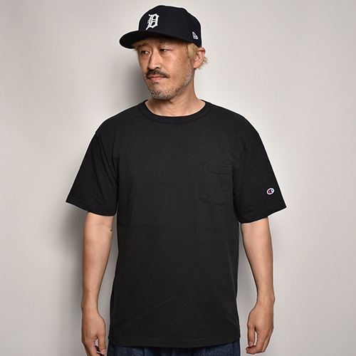Champion/T1011 S/S Pocket T-Shirt�ʥ����ԥ��� �ݥ��å�T����ġ˥֥�å� [a-4979]