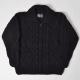 ArtesaniaUS/Full Zip Collared Fisherman Knit(ƥ˥ߥ եå㡼ޥ˥å)֥å [n-8607]