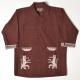 Artesania��US/3/4 Sleeve Guatemala Shirt�ʥ���ƥ��˥��ߥ��� ��ʬµ���ƥޥ饷��ġ˥֥饦�� [n-9121]