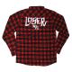 Loser Machine/Loser Flannel Shirt/Red [n-3461]
