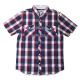 Vans/Farer S/S Shirt�ʥХ� �����å�����ġ˥�åɡߥ֥롼 [n-5538]