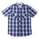 Vans/Farer S/S Shirt�ʥХ� �����å�����ġ˥֥롼�ߥ֥�å� [n-5539]