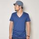 Ralph Lauren/Classic Cotton V-neck T-shirt�ʥ��ե������ V�ͥå�T����ġ˥ͥ��ӡ��֥롼 [n-9161]