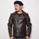 Vanson��US/9C Customized Riders Jacket(�Х󥽥�ߥ��� �饤���������㥱�å�)�֥饦�� [a-0468]