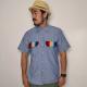 Red Kap��US/Mexican Rug Flap Chambray Shirt�ʥ�åɥ���åסߥ��� �����)�饤�ȥ֥롼�ߥС�����ǥ��� [n-7063]