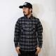 Loser Machine/Loser Flannel Shirt/Black [n-3462]