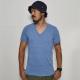 Alternative Apparel/Heathered V-Neck T-Shirt�ʥ��륿�ͥ��ƥ��֥��ѥ�� V�ͥå�T����ġ˥إ����饤�ȥ֥롼 [n-8375]