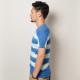 HanesUS/S/S Tie Dye Border V-Neck T-Shirtʥإ VͥåTġ˥֥롼ߥۥ磻 [n-9318]