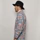 Five Brother/Check Patchwork B.D. Shirts(�ե����֥֥饶�� �����å��ѥå���������)��åɡߥ֥롼 [n-9767]