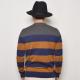 Vans/Slymar Border Crew Neck KnitʥХ ܡ롼ͥå˥åȡ˥졼ߥͥӡ֥饦 [n-9670]