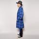 Checked Wool Gown Coat(å륬󥳡)ͥӡߥ֥롼/F [u-9470]