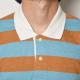 Alternative Apparel/S/S Border Polo Shirt�ʥ��륿�ͥ��ƥ��֥��ѥ�� �ܡ������ݥ�����ġ˥饤�ȥ֥롼�ߥ֥饦�� [n-9275]